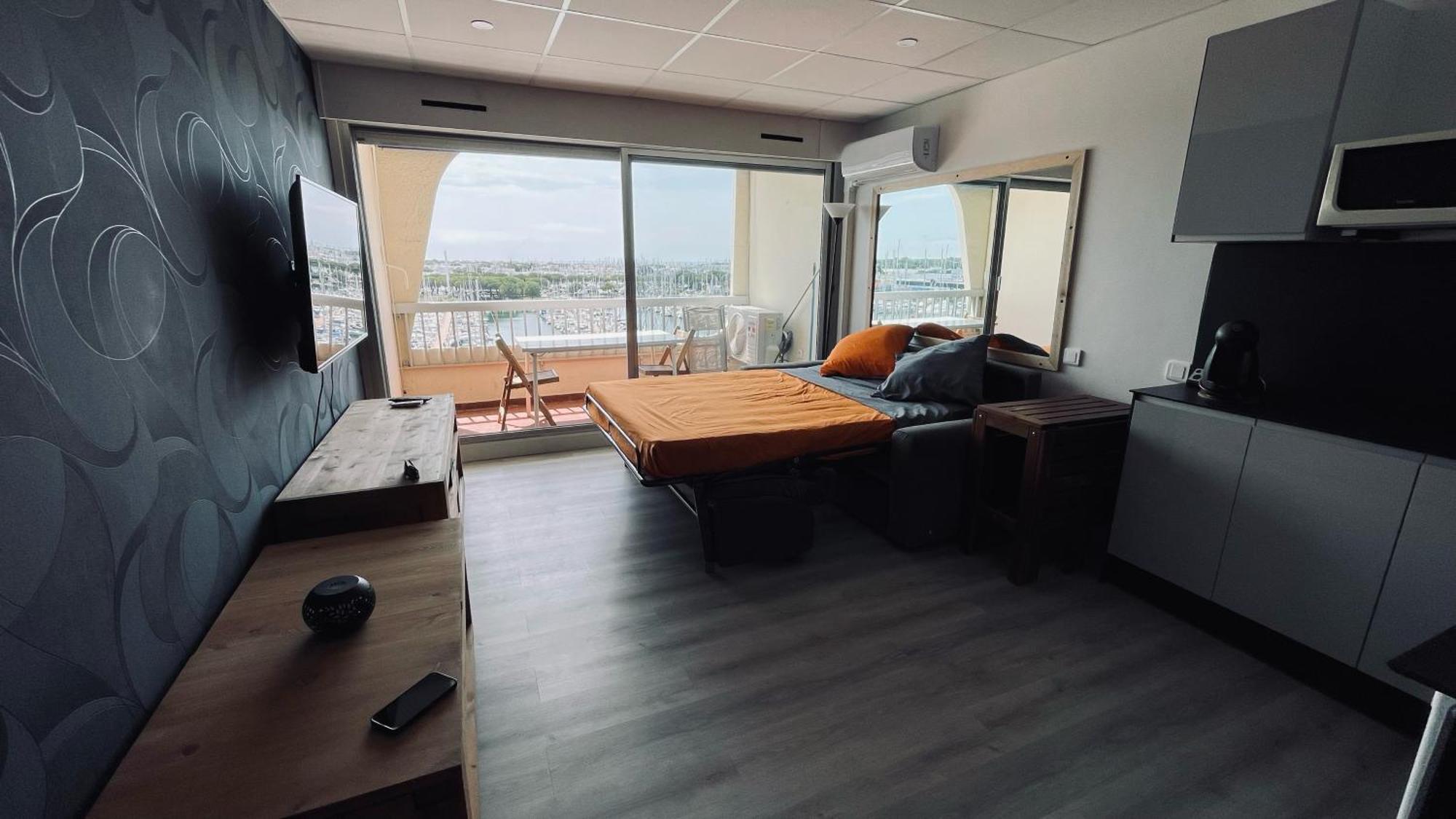 Studio, Vue Imprenable Marina Le Grau-du-Roi Exteriér fotografie